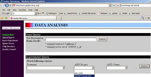 Download web tool or web app Goober Microarray Analysis Download web tool or web app Goober Microarray Analysis