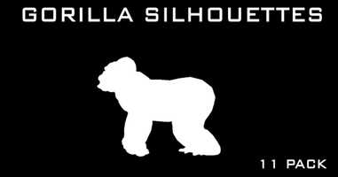 Free download Gorilla Silhouettes - 11 Pack | Motion Graphics - Envato elements video and edit with RedcoolMedia movie maker MovieStudio video editor online and AudioStudio audio editor onlin