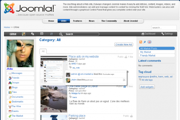 Download web tool or web app GRA4 Social Network for Joomla! Download web tool or web app GRA4 Social Network for Joomla!