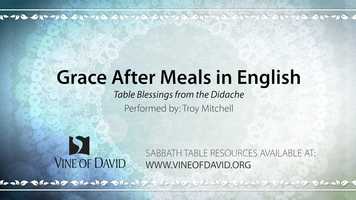 Free download Grace After Meals in English from the Didache video and edit with RedcoolMedia movie maker MovieStudio video editor online and AudioStudio audio editor onlin