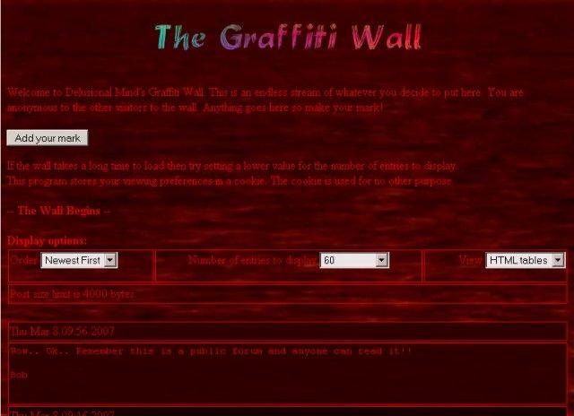 Download web tool or web app Graffiti Wall