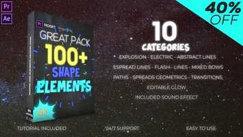 Free download Great Pack Shape Elements 4K | After Effects Project Files - Videohive template video and edit with RedcoolMedia movie maker MovieStudio video editor online and AudioStudio audio editor onlin