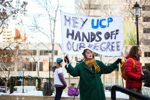 Free download Hands Off Our Education rally attracts over 300 protesters and Notley video and edit with RedcoolMedia movie maker MovieStudio video editor online and AudioStudio audio editor onlin