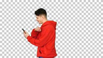 Free download Handsome cool casual man listening to, Alpha Channel | Stock Footage - Videohive video and edit with RedcoolMedia movie maker MovieStudio video editor online and AudioStudio audio editor onlin