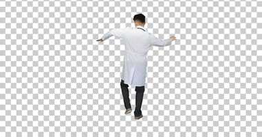 Free download Handsome doctor man wearing medical uniform dancing, Alpha Channel | Stock Footage - Envato elements video and edit with RedcoolMedia movie maker MovieStudio video editor online and AudioStudio audio editor onlin