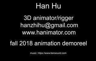 Free download Han Hu fall 2018 animation demoreel video and edit with RedcoolMedia movie maker MovieStudio video editor online and AudioStudio audio editor onlin