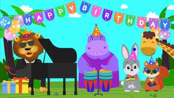 Free download Happy Birthday Cute Animal Band | Kids Animation video and edit with RedcoolMedia movie maker MovieStudio video editor online and AudioStudio audio editor onlin