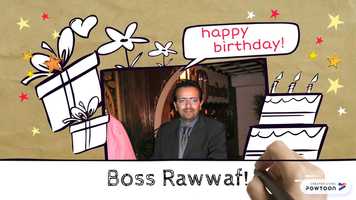 Free download Happy Birthday Mr. Rawwaf! video and edit with RedcoolMedia movie maker MovieStudio video editor online and AudioStudio audio editor onlin