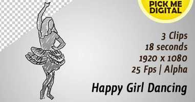 Free download Happy Girl Dancing | Motion Graphics - Envato elements video and edit with RedcoolMedia movie maker MovieStudio video editor online and AudioStudio audio editor onlin