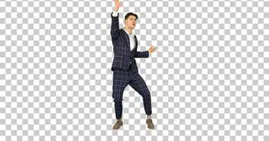 Free download Happy Successful Businessman Dancing In a Crazy Way, Alpha Channel | Stock Footage - Envato elements video and edit with RedcoolMedia movie maker MovieStudio video editor online and AudioStudio audio editor onlin