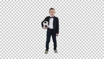 Free download Happy young school boy holding a football, Alpha Channel | Stock Footage - Videohive video and edit with RedcoolMedia movie maker MovieStudio video editor online and AudioStudio audio editor onlin