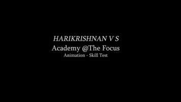 Free download Harikrishnan V S_ Animation- Skill Test_ Academy @ The Focus .mp4 video and edit with RedcoolMedia movie maker MovieStudio video editor online and AudioStudio audio editor onlin