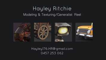 Free download Hayley Ritchie - Modeling  Texturing/Generalist Reel - November 2019 video and edit with RedcoolMedia movie maker MovieStudio video editor online and AudioStudio audio editor onlin