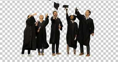 Free download High school graduates tossing up hats, Alpha Channel | Stock Footage - Envato elements video and edit with RedcoolMedia movie maker MovieStudio video editor online and AudioStudio audio editor onlin