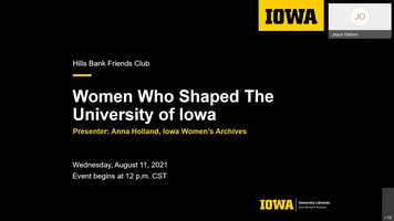 Free download Hills Bank Friends Club: Women Who Shaped the University of Iowa video and edit with RedcoolMedia movie maker MovieStudio video editor online and AudioStudio audio editor onlin