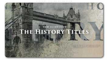 Free download History Titles Slideshow | After Effects Project Files - Videohive template video and edit with RedcoolMedia movie maker MovieStudio video editor online and AudioStudio audio editor onlin