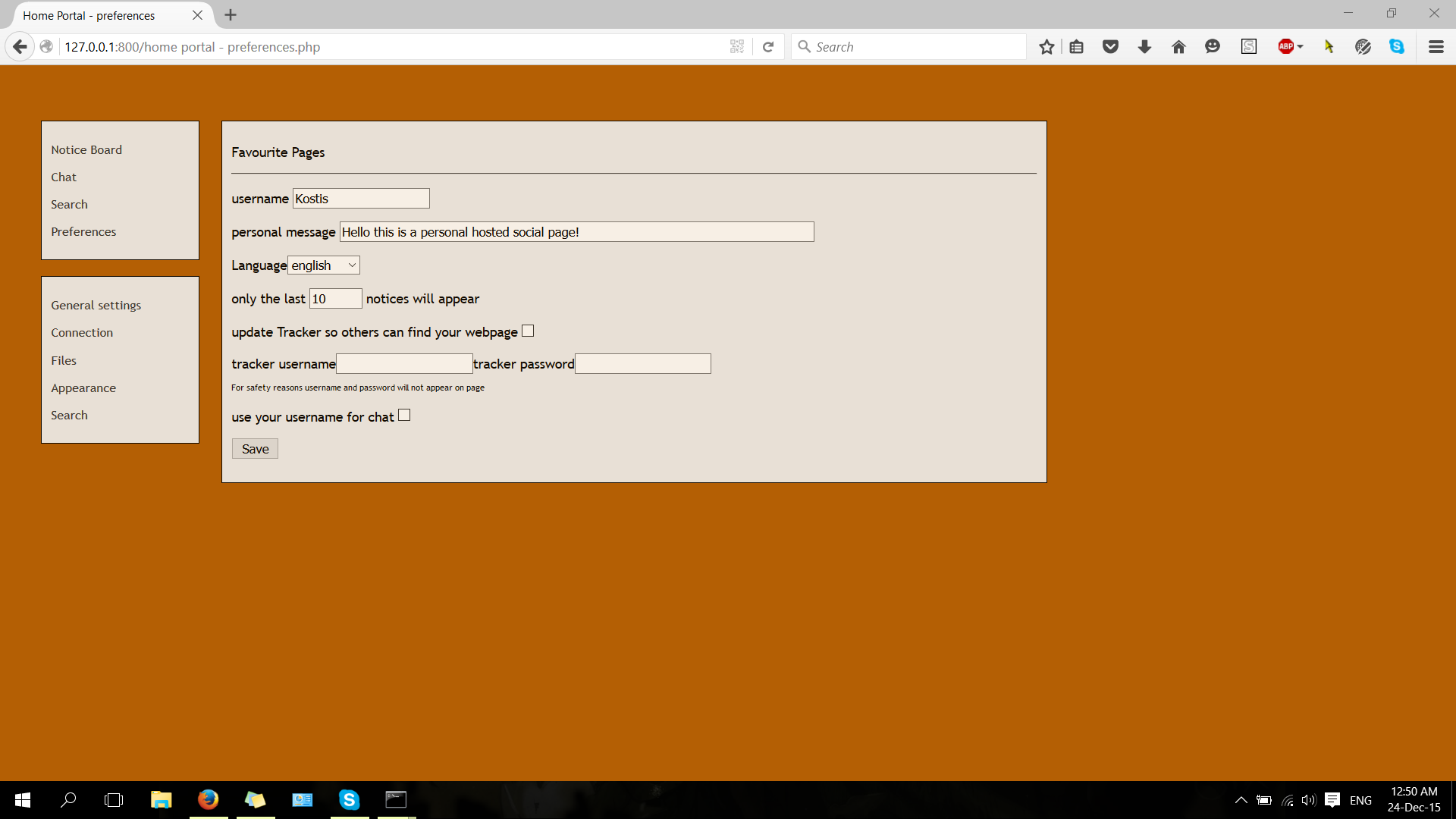 Download web tool or web app Home Portal