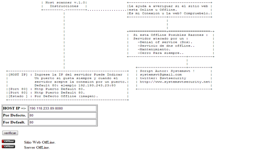 Download web tool or web app Host scanner 