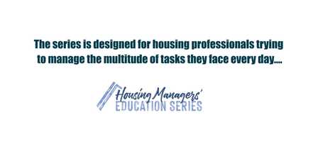 Free download Housing Managers Education Series with Michelle Klegon video and edit with RedcoolMedia movie maker MovieStudio video editor online and AudioStudio audio editor onlin