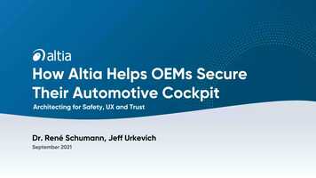 Free download How Altia Helps OEMs Secure Their Automotive Cockpits | Webinar On Demand video and edit with RedcoolMedia movie maker MovieStudio video editor online and AudioStudio audio editor onlin