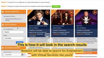 Free download How Entertainers Can Get Virtual Bookings video and edit with RedcoolMedia movie maker MovieStudio video editor online and AudioStudio audio editor onlin