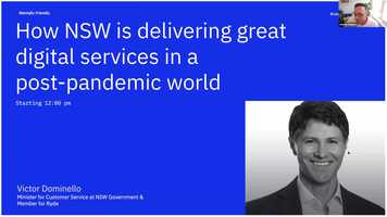 Free download How NSW is delivering great digital services in a post-pandemic world  Victor Dominello MP Minister for Customer Service NSW video and edit with RedcoolMedia movie maker MovieStudio video editor online and AudioStudio audio editor onlin