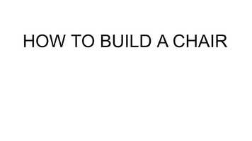 Free download HOW TO BUILD A CHAIR video and edit with RedcoolMedia movie maker MovieStudio video editor online and AudioStudio audio editor onlin