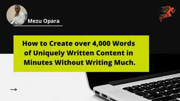 Free download How to Create Over 4,000 Words of Uniquely Written Content In Minutes Using Free AI Technology.compressed.mp4 video and edit with RedcoolMedia movie maker MovieStudio video editor online and AudioStudio audio editor onlin
