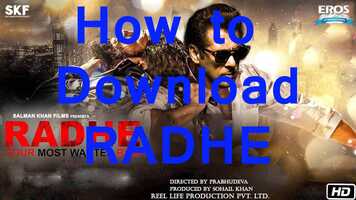 Free download How to download Radhe Movie �� video and edit with RedcoolMedia movie maker MovieStudio video editor online and AudioStudio audio editor onlin