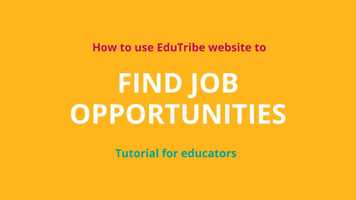 Free download How to register your profile on EduTribe Job Board - tutorial for educators video and edit with RedcoolMedia movie maker MovieStudio video editor online and AudioStudio audio editor onlin