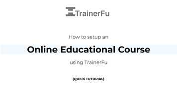 Free download How to setup an Online Educational Course | TrainerFu video and edit with RedcoolMedia movie maker MovieStudio video editor online and AudioStudio audio editor onlin