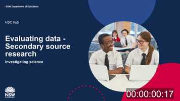 Free download HSC_Science_science-is-evaluating data for secondary source investigations_12-8-20_TC video and edit with RedcoolMedia movie maker MovieStudio video editor online and AudioStudio audio editor onlin