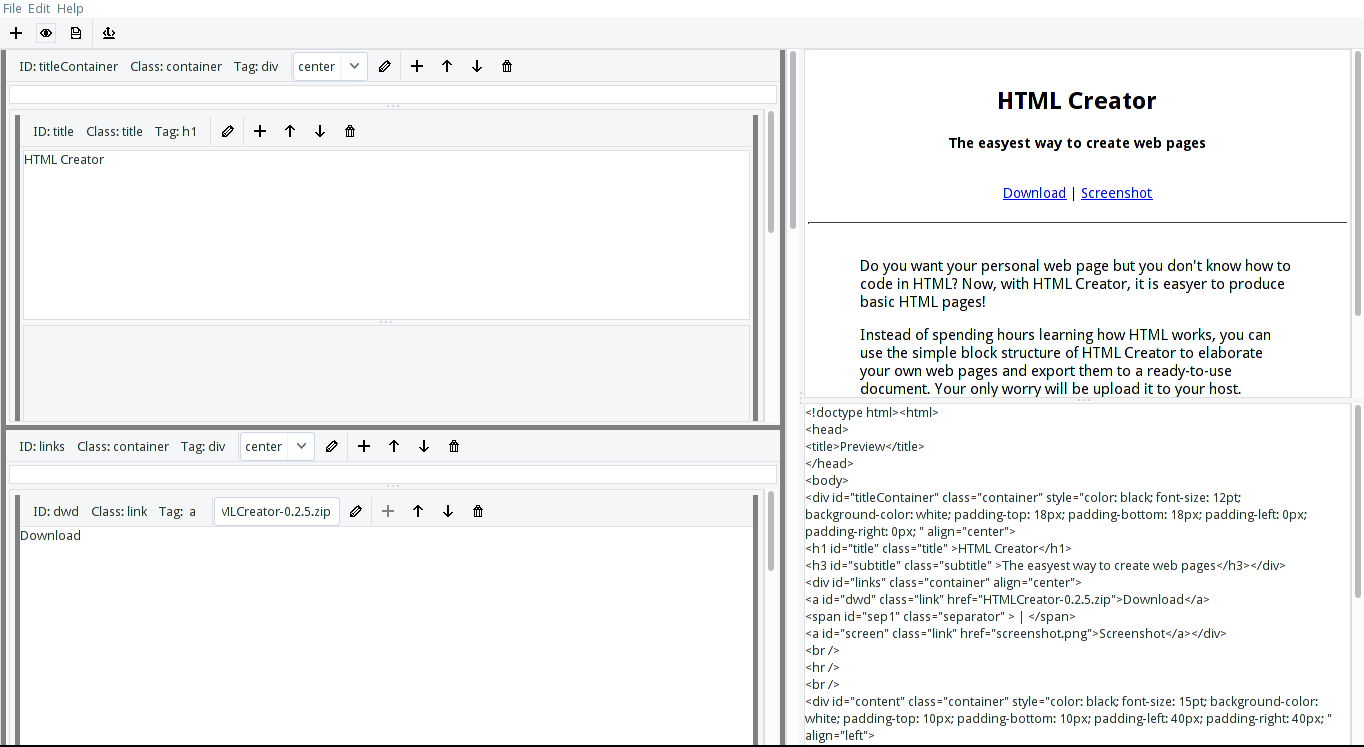 Download web tool or web app HTML Creator Download web tool or web app HTML Creator