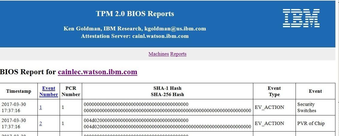 Download web tool or web app IBM TPM Attestation Client Server Download web tool or web app IBM TPM Attestation Client Server