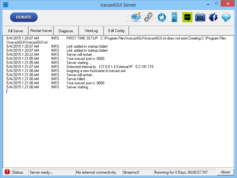Download web tool or web app Icecast Server 2.0 GUI Download web tool or web app Icecast Server 2.0 GUI