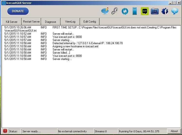 Download web tool or web app Icecast Server 2.0 GUI Download web tool or web app Icecast Server 2.0 GUI