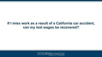 Free download If I miss work as a result of a California car accident, can my lost wages be recovered? video and edit with RedcoolMedia movie maker MovieStudio video editor online and AudioStudio audio editor onlin
