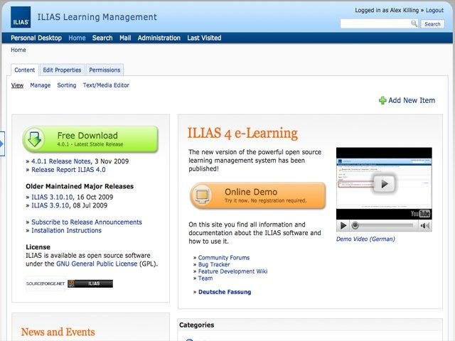 Download web tool or web app ILIAS LMS Download web tool or web app ILIAS LMS