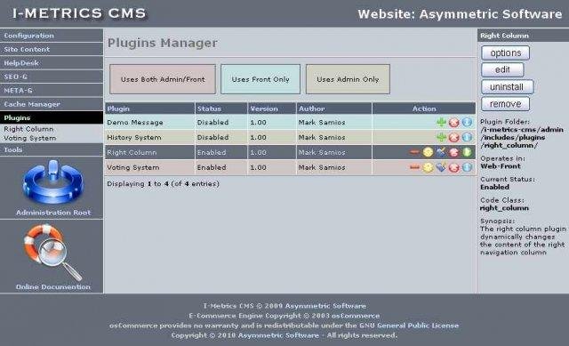 Download web tool or web app I-Metrics CMS