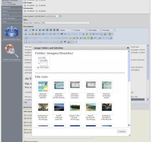 Download web tool or web app I-Metrics CMS