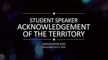 Free download Indigenous Education Convocation 2020 - Acknowledgement of Territory video and edit with RedcoolMedia movie maker MovieStudio video editor online and AudioStudio audio editor onlin