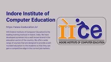 Free download Indore Institute of Computer Education.mp4 video and edit with RedcoolMedia movie maker MovieStudio video editor online and AudioStudio audio editor onlin