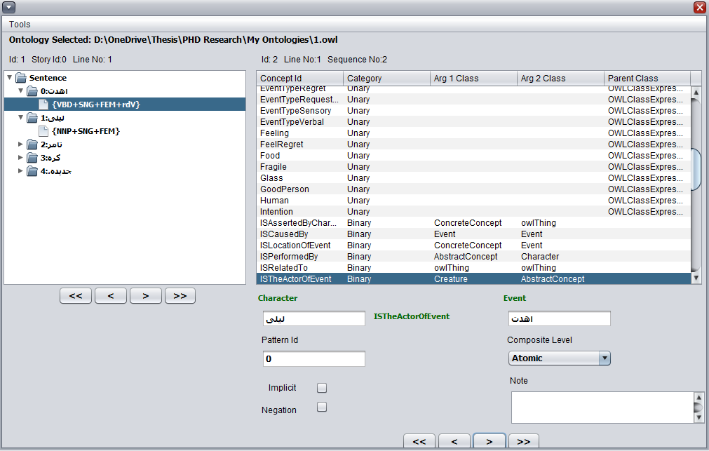Download web tool or web app Information Extraction from Arabic Text