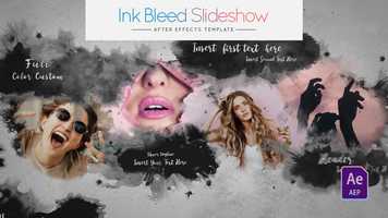 Free download Ink Bleed Slide Show After Effects Project video and edit with RedcoolMedia movie maker MovieStudio video editor online and AudioStudio audio editor onlin