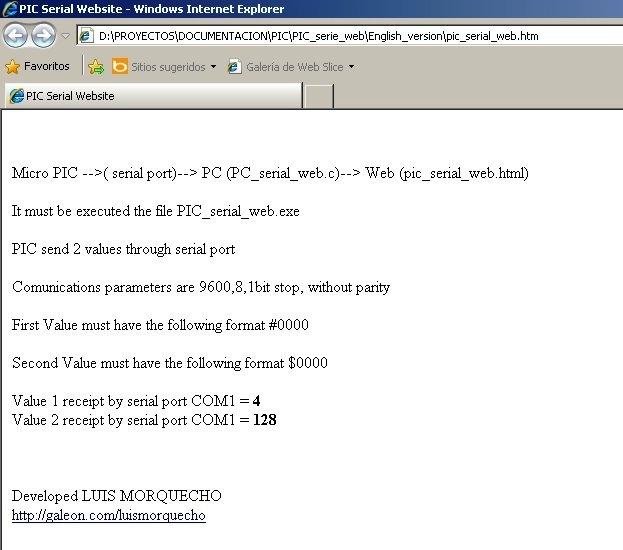 Download web tool or web app Interface Web Microcontroller PIC