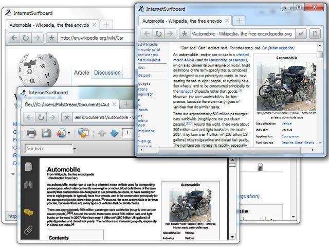 Download web tool or web app Internet Surfboard (Browser)