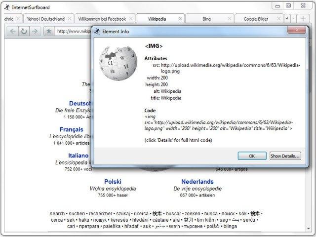 Download web tool or web app Internet Surfboard (Browser)