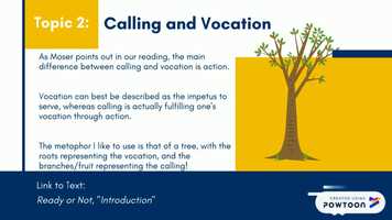 Free download Introduction to Calling and Vocation video and edit with RedcoolMedia movie maker MovieStudio video editor online and AudioStudio audio editor onlin