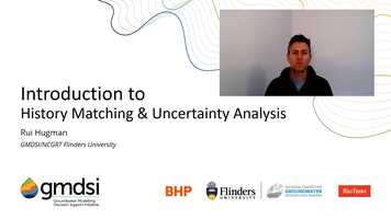 Free download Intro History Matching and Uncertainty Analysis (Part1 of 2) video and edit with RedcoolMedia movie maker MovieStudio video editor online and AudioStudio audio editor onlin