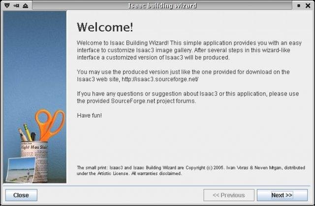 Download web tool or web app Isaac Image Browser
